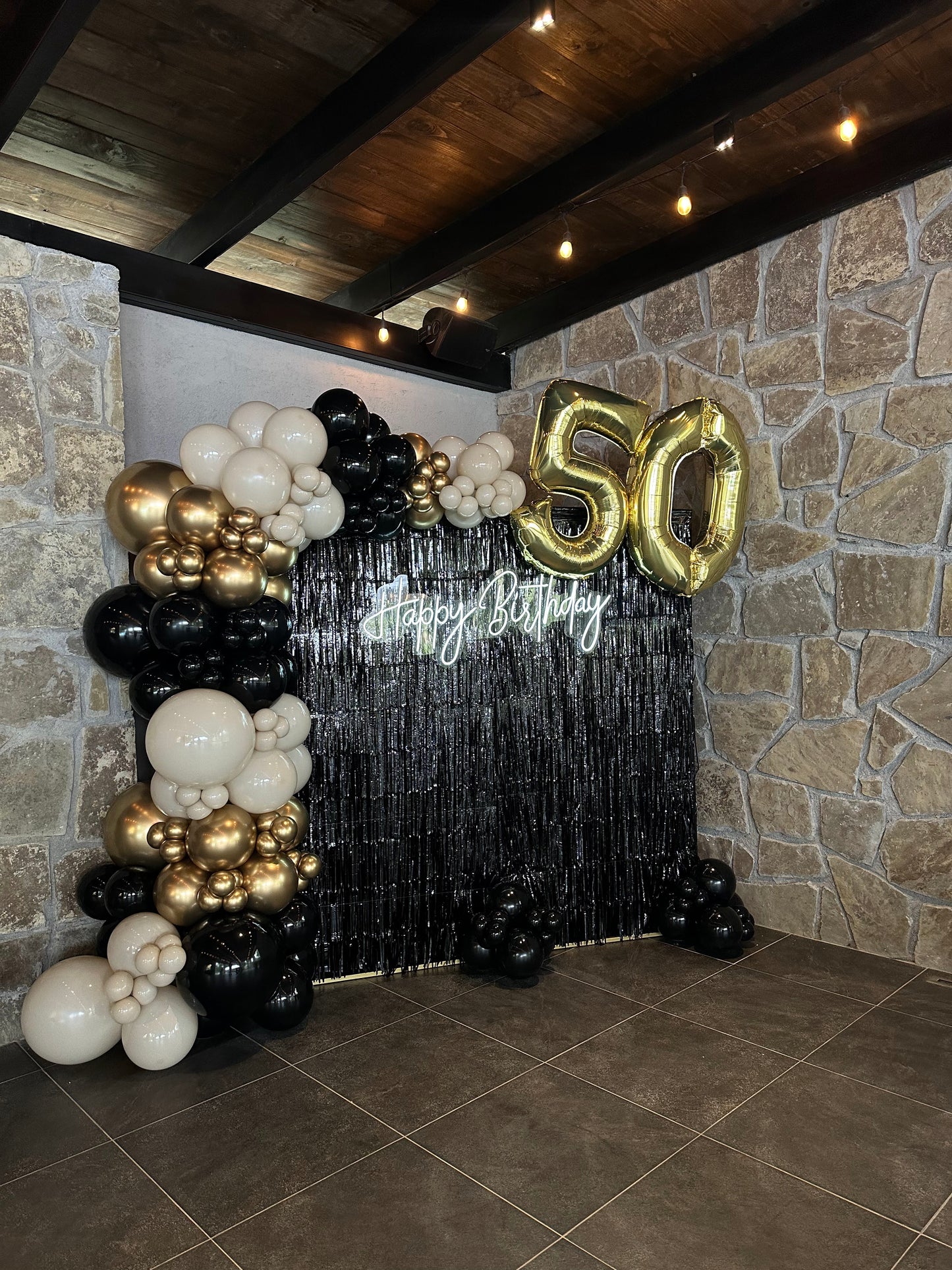 Set Mix Cortina Metálica 50th Birthday