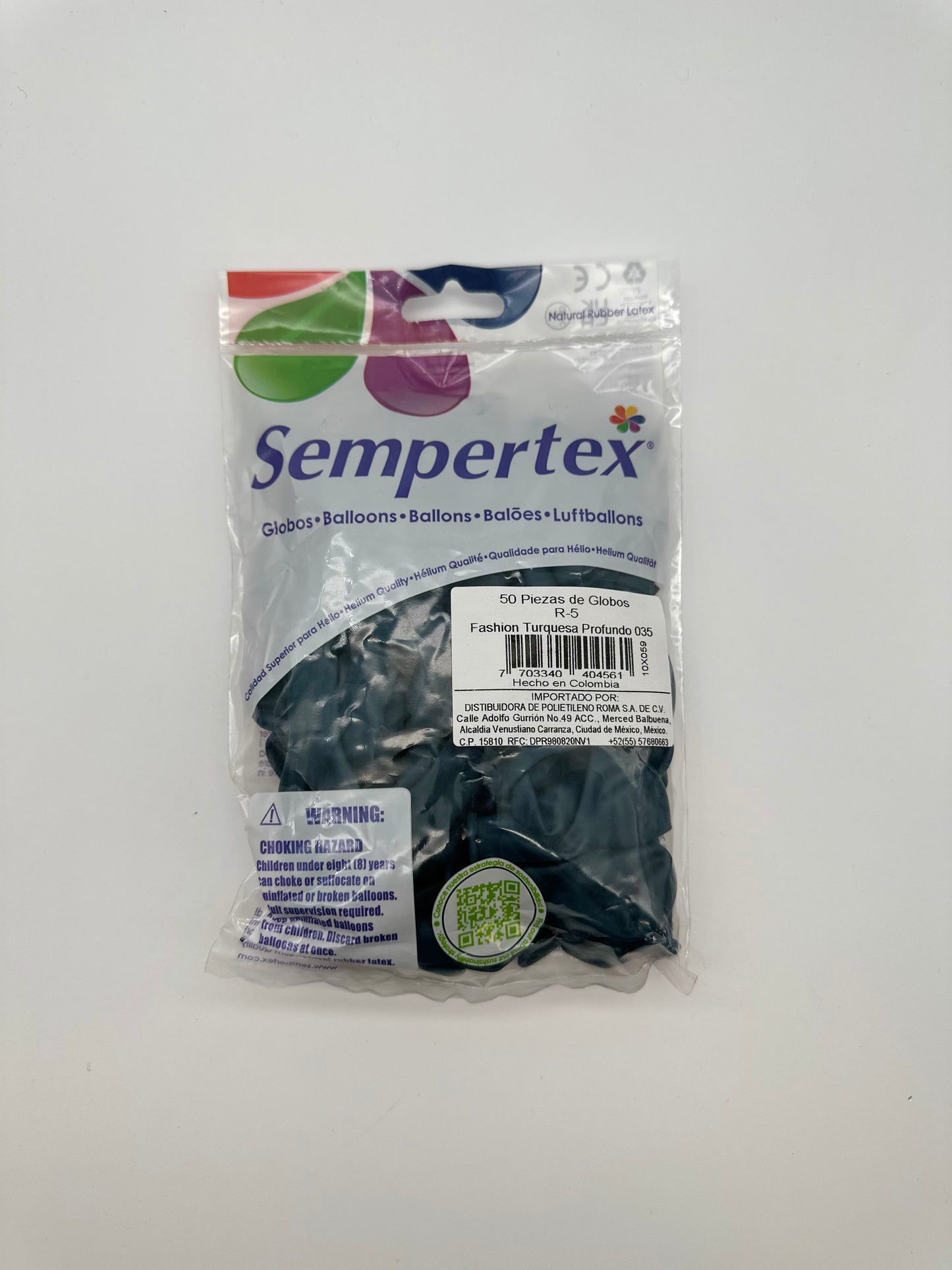 Fashion Turquesa Profundo 5" (Bolsa 50pzs) Sempertex