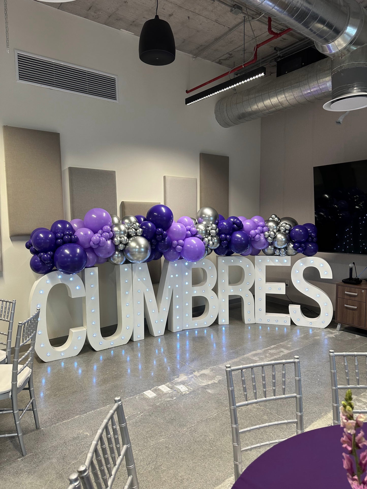 4 mts Guirnalda de Globos para Letras