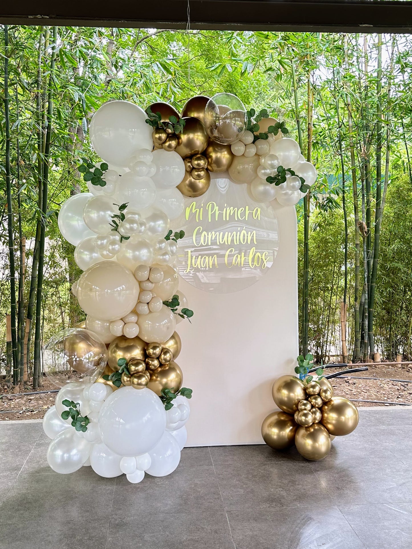 Mampara Primera Comunión + Eucaliptos