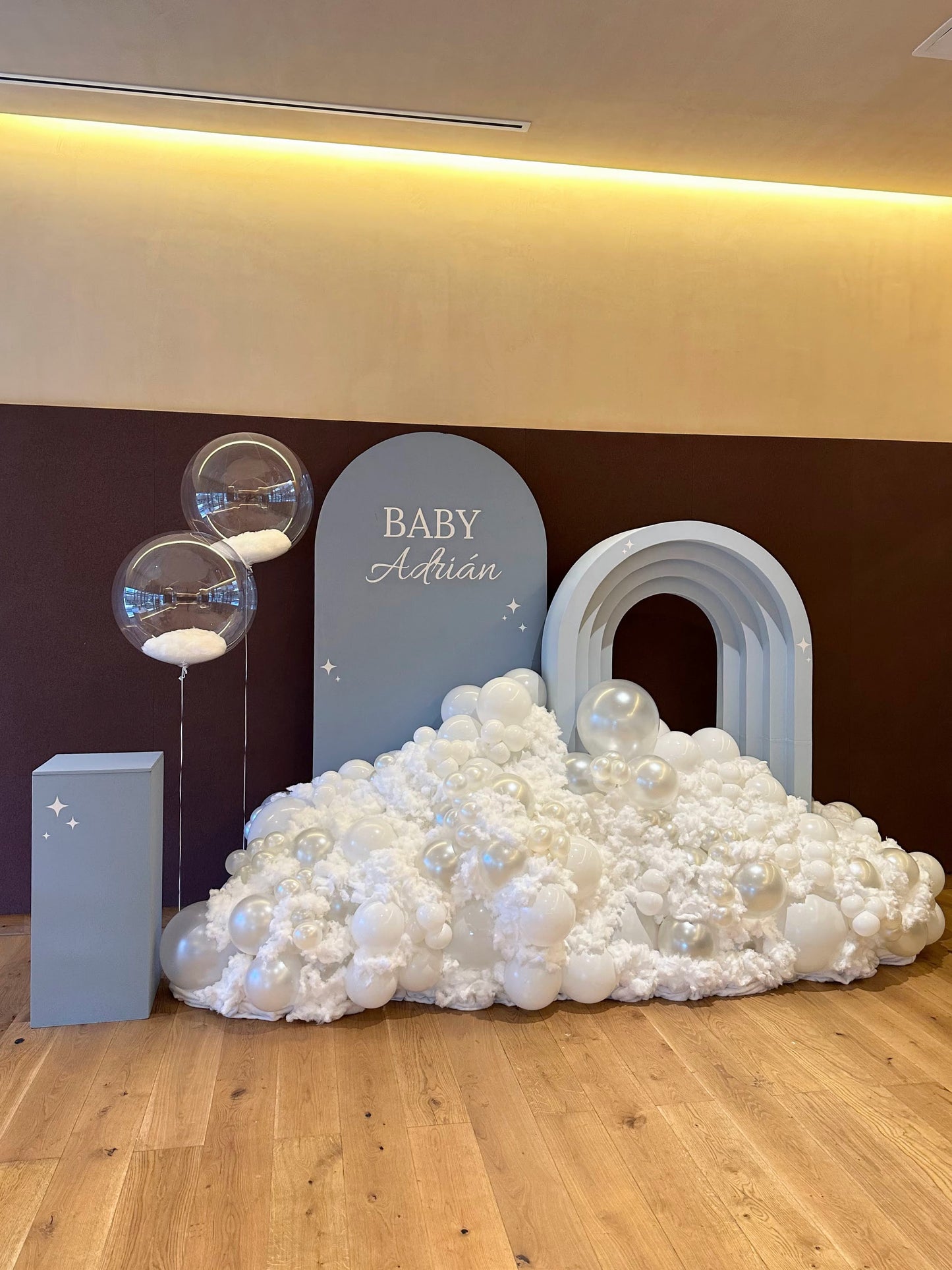 Decoración Baby con Nube de Algodón