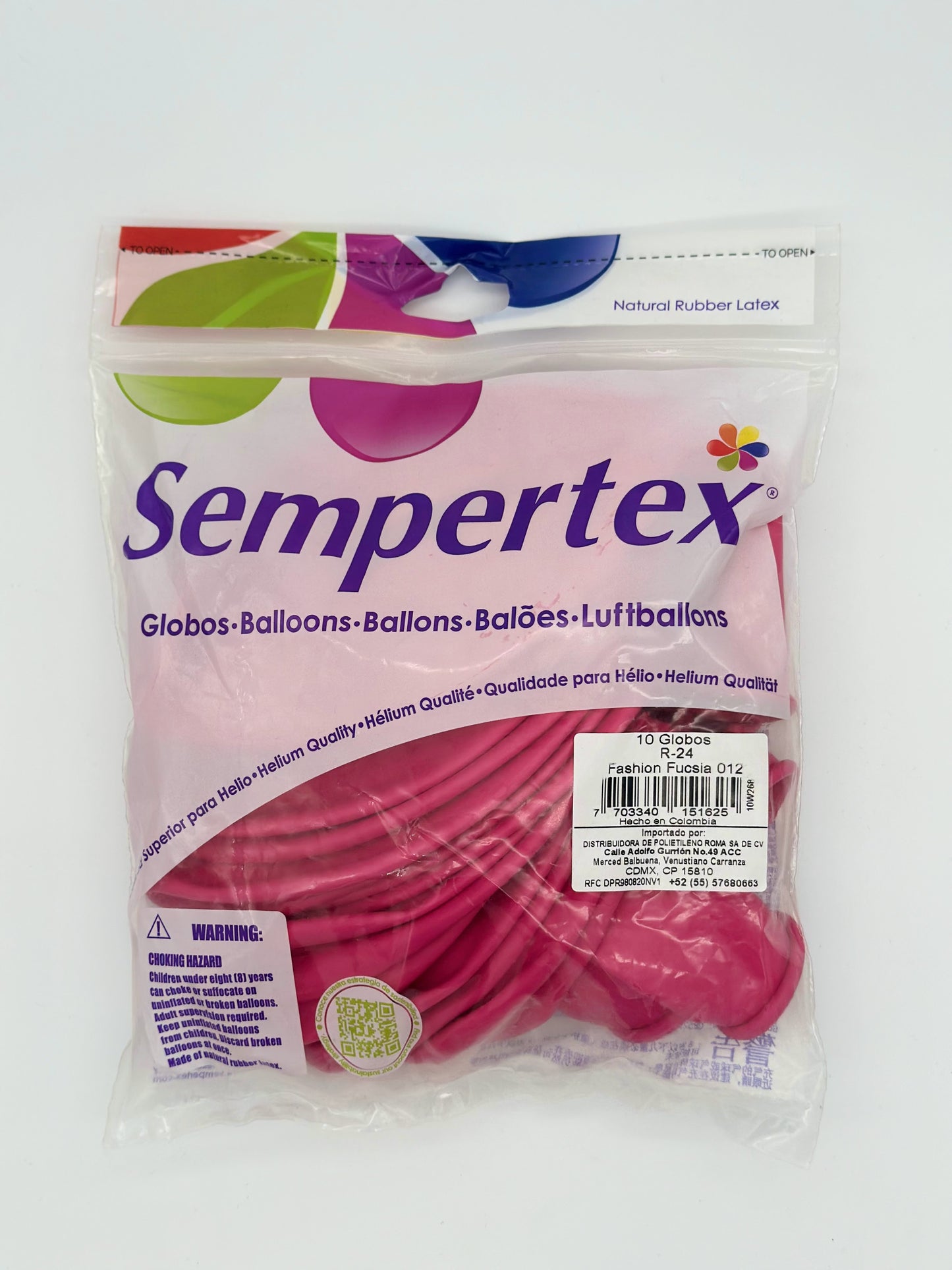 Fashion Fucsia 24" (Bolsa 10pzs) Sempertex