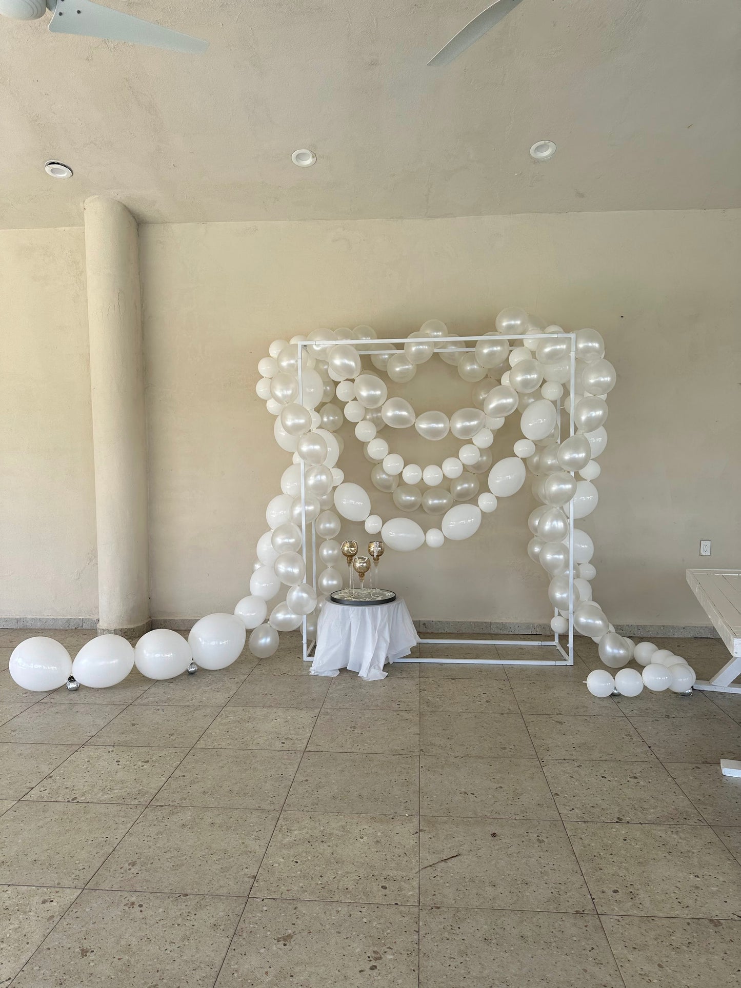 Decoración Aniversario Boda de Perlas