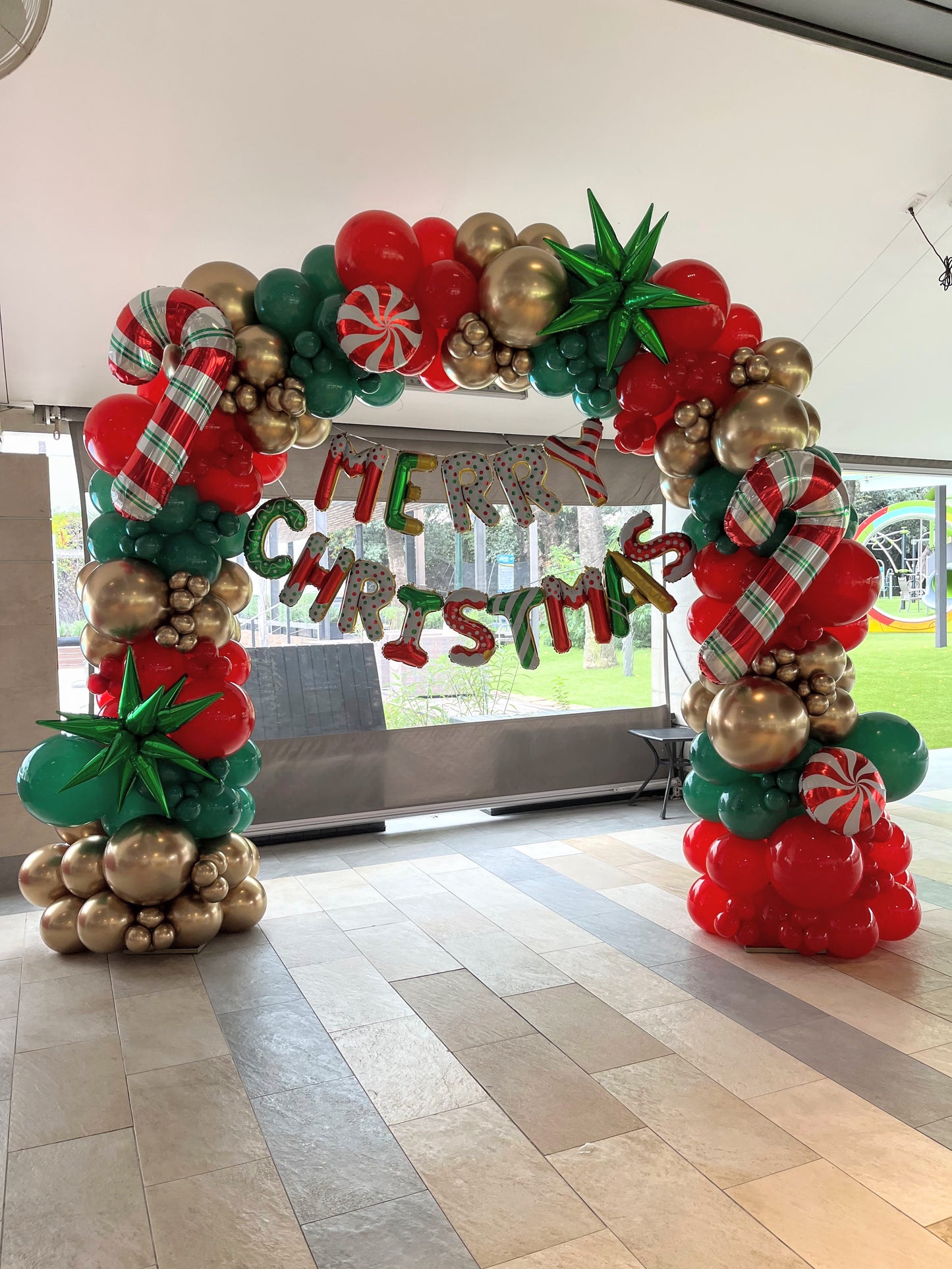 Arco de Globos Merry Christmas