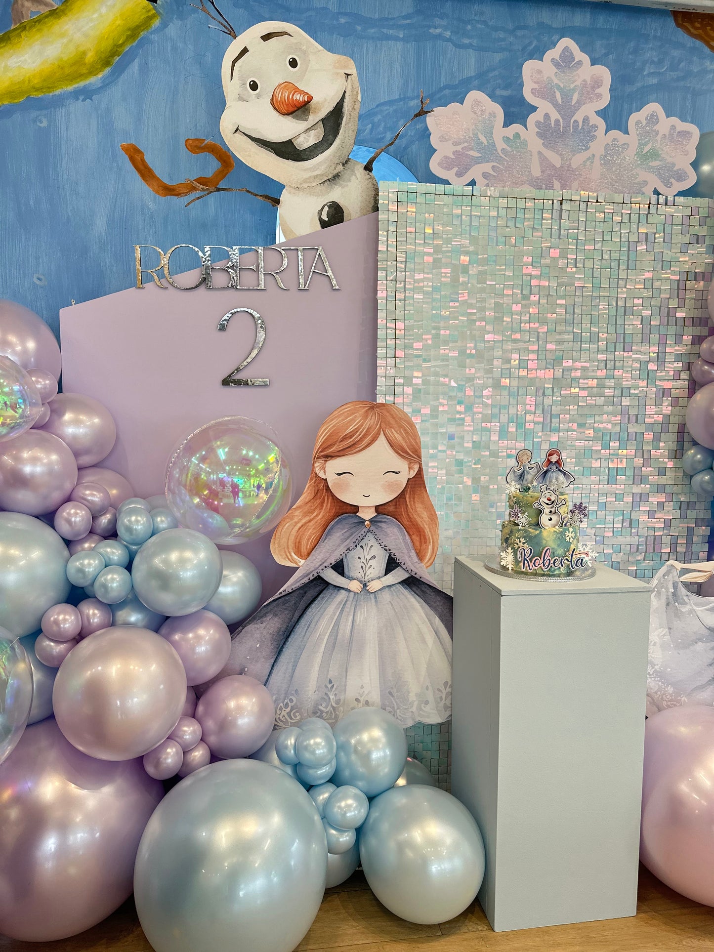 Decoración Elsa y Anna Frozen