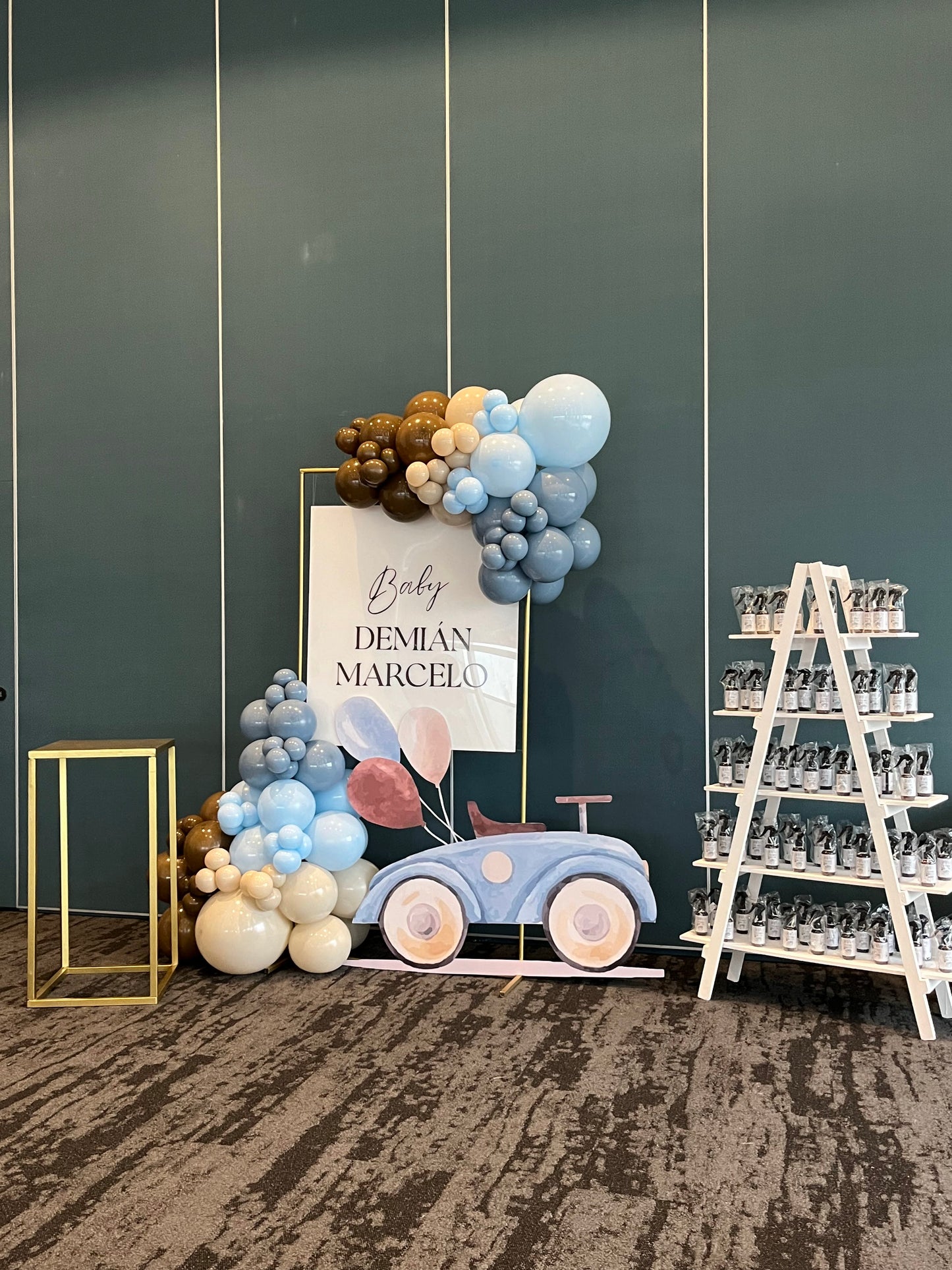 Cuadro Baby Shower + Mesa Pastel + Escalera Recuerditos