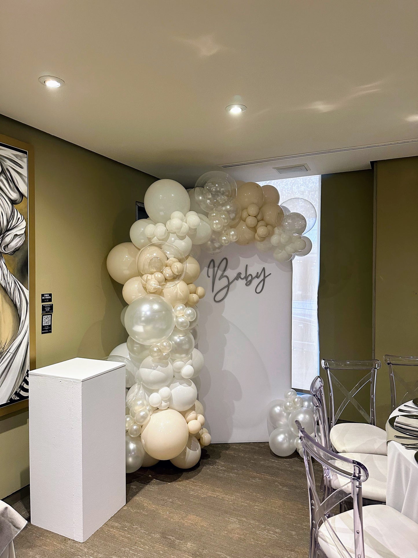 Mampara Personalizada + Mesa de Pastel