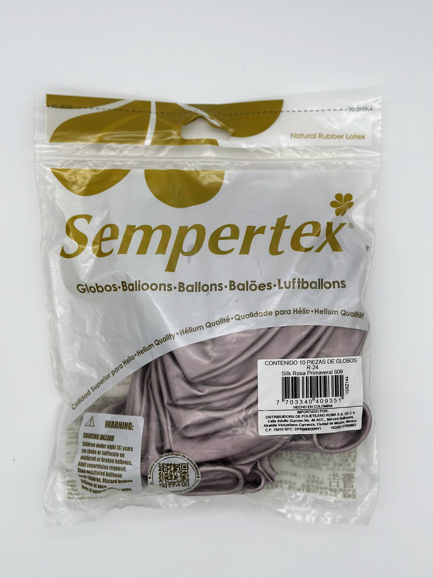 Silk Rosa Primaveral 24" (Bolsa 10pzs) Sempertex