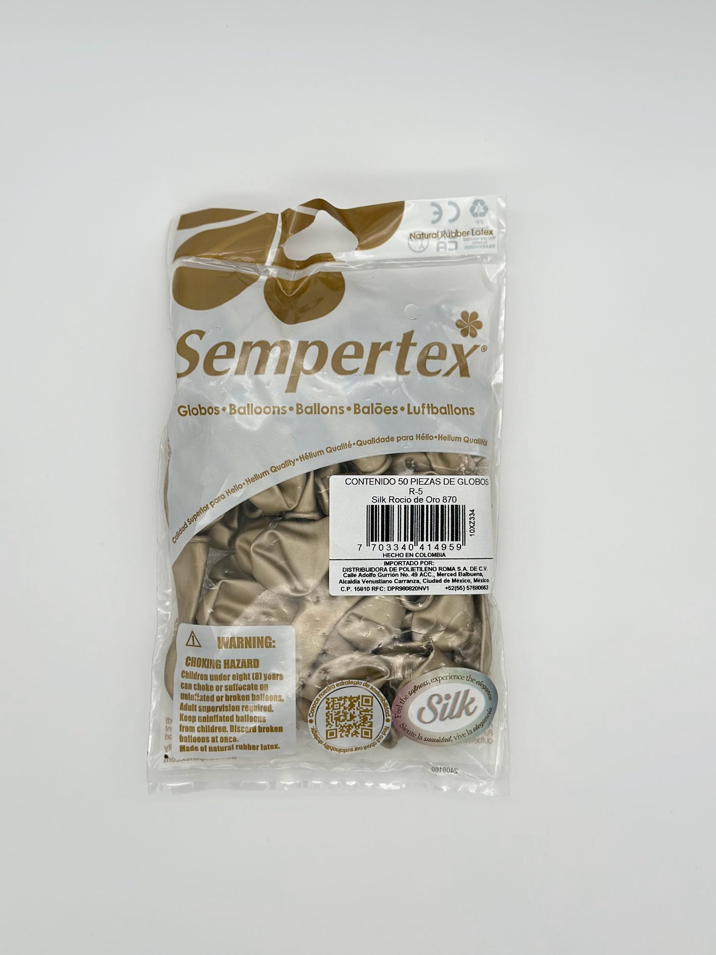 Silk Rocio de Oro 5" (Bolsa 50pzs) Sempertex