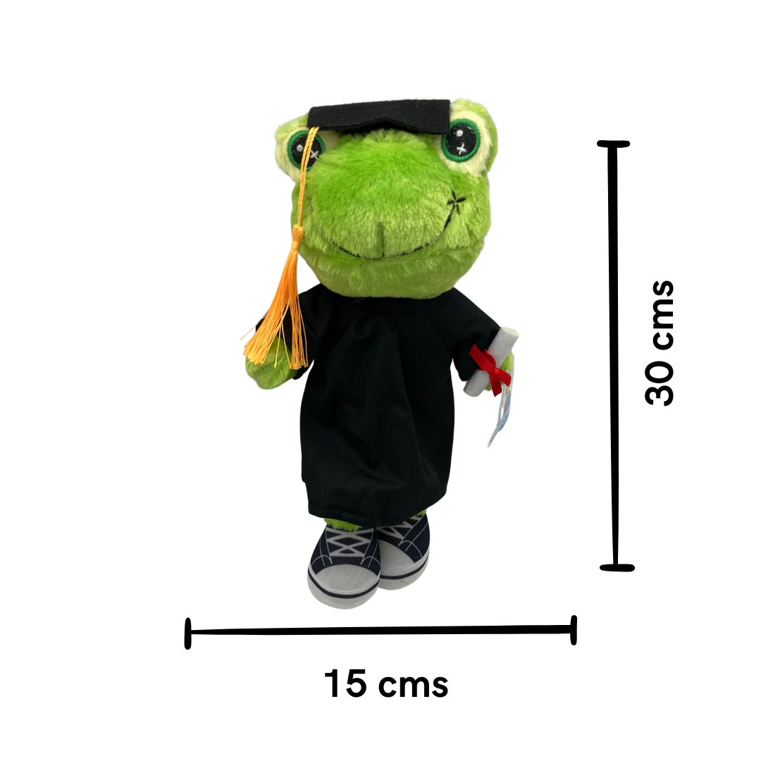 Peluche Rana Graduada