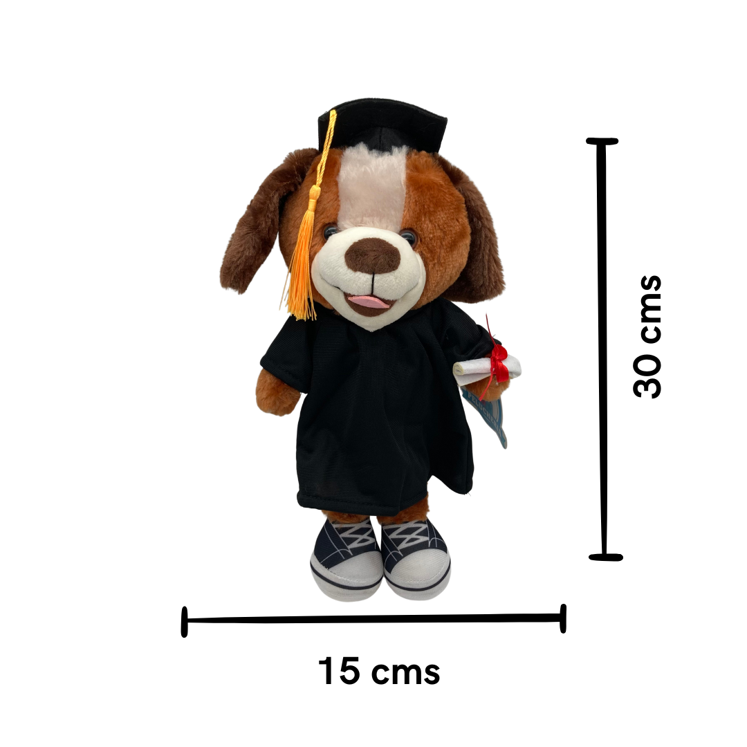 Peluche Perrito Graduado