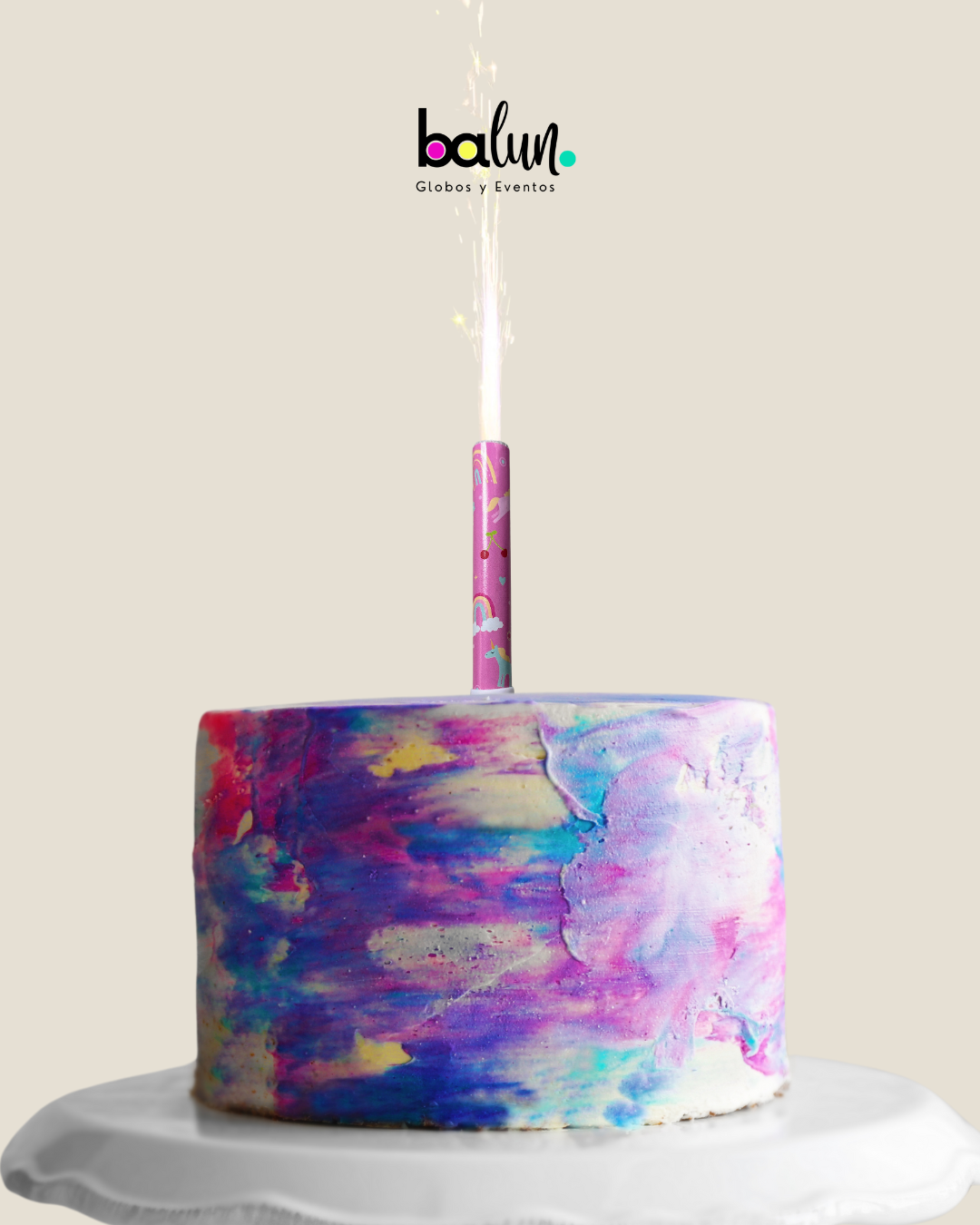 Vela de Chispas Rainbows and Unicorns