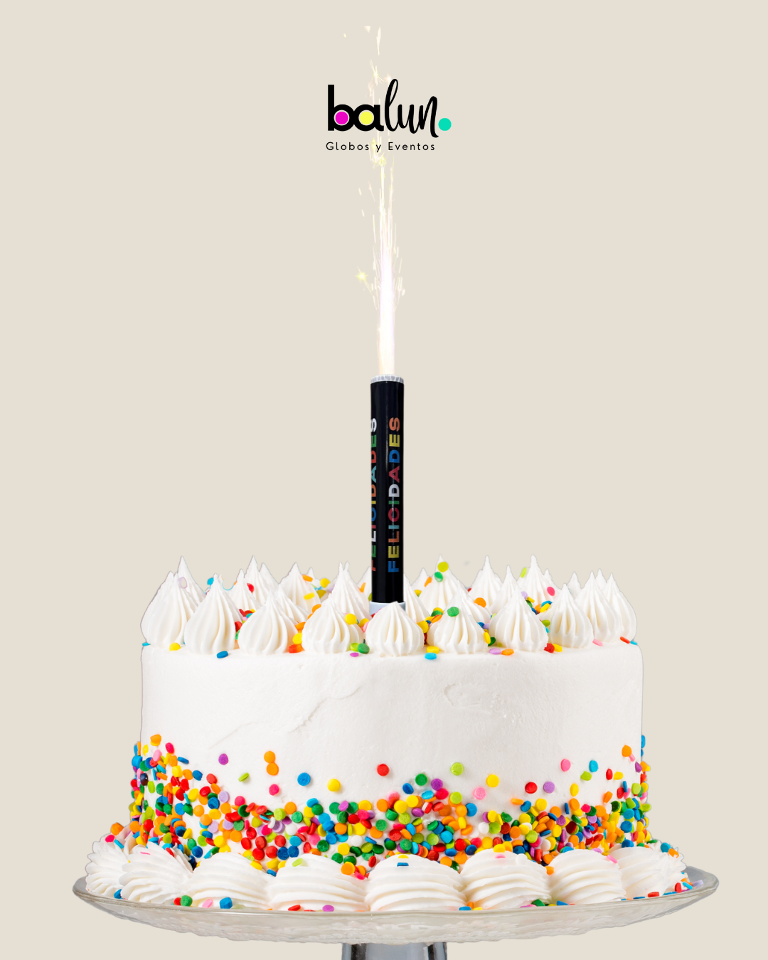 Vela de Chispas Felicidades