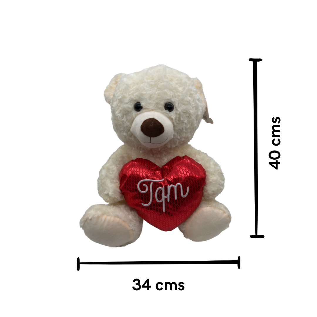 Peluche Oso TQM Crema Grande