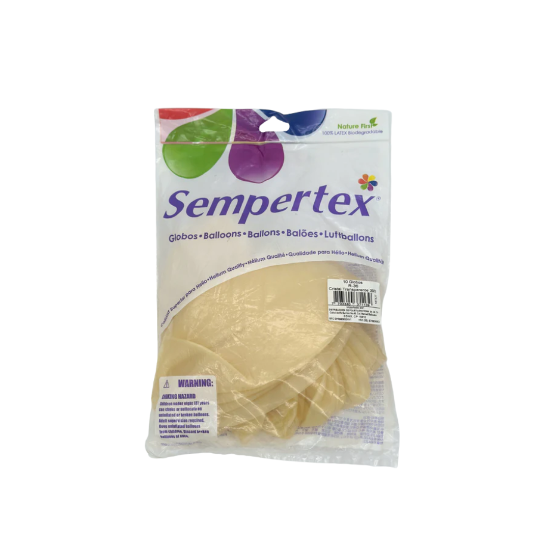 Cristal Transparente 36" (Bolsa 10pzs) Sempertex