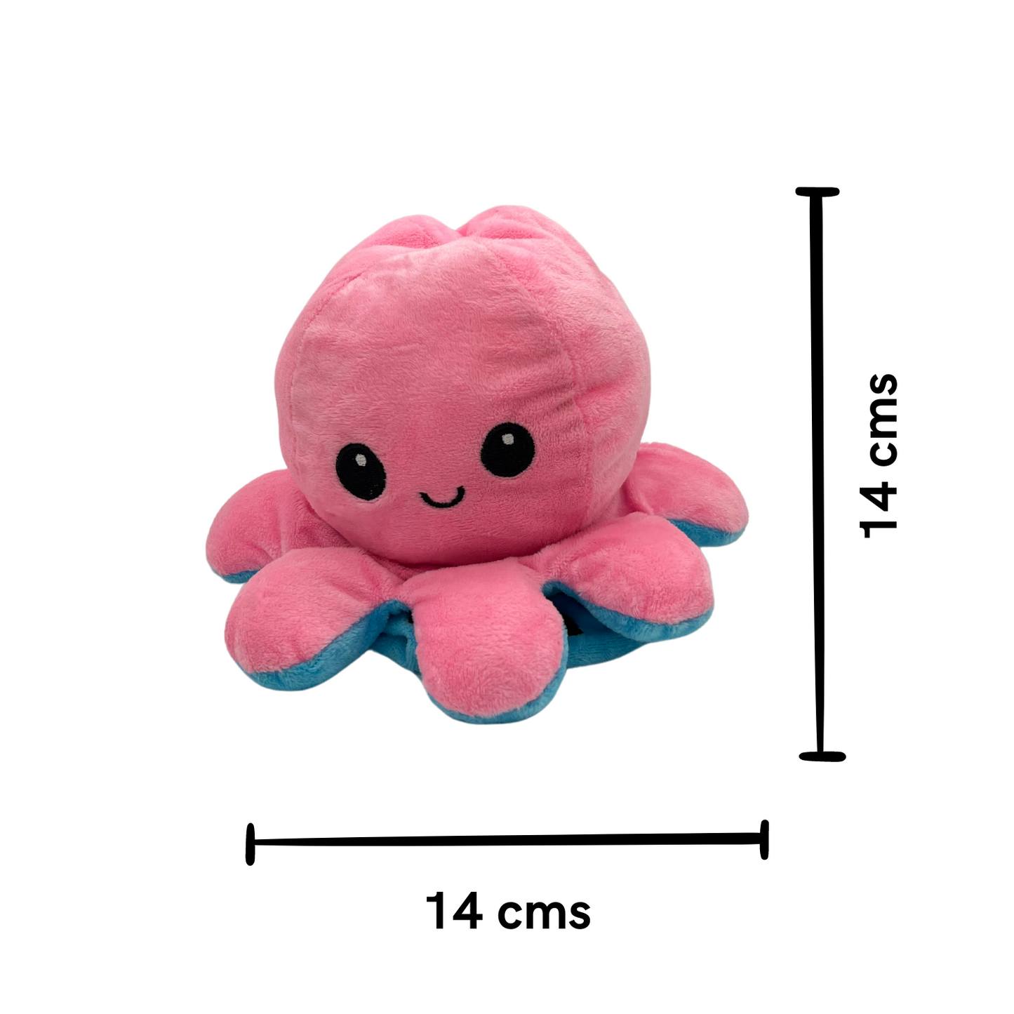 Peluche Pulpo Reversible Rosa/ Azul