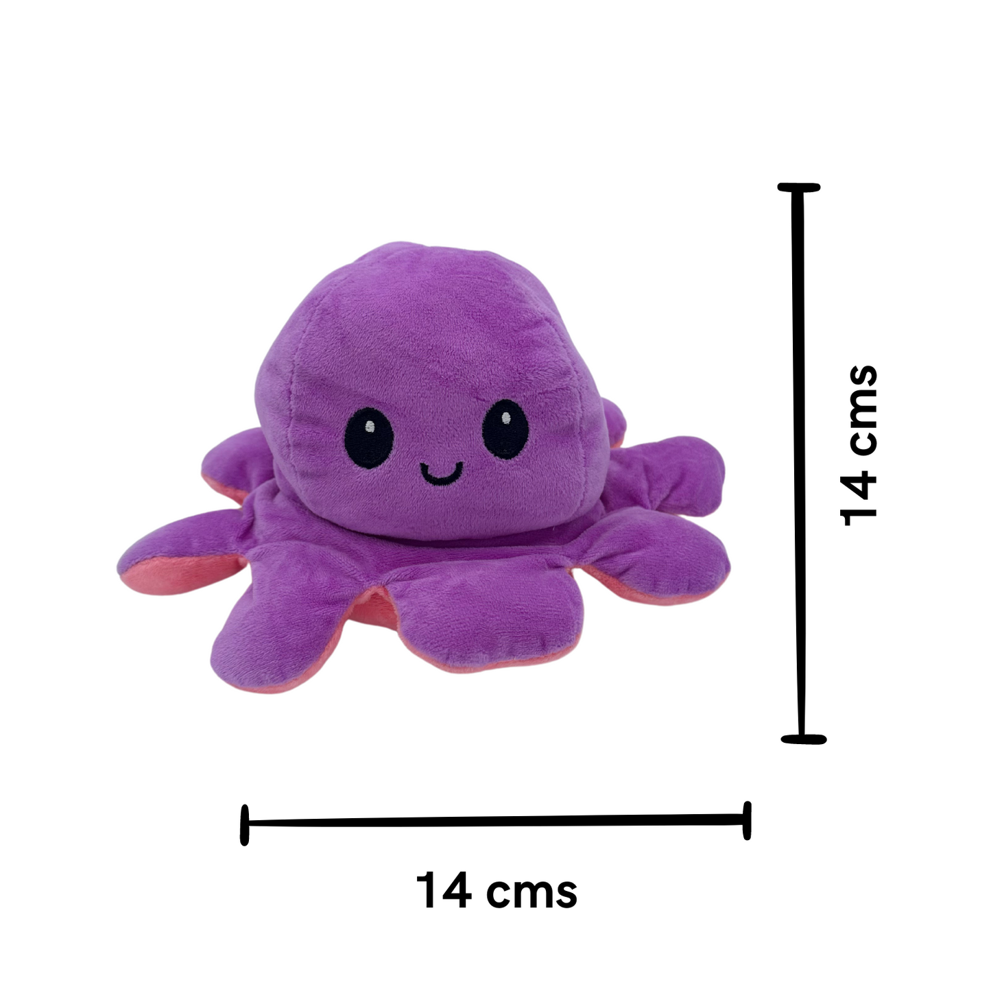 Peluche Pulpo Reversible Morado/ Rosa