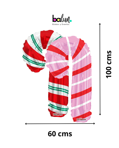 Bastón de Caramelo Jumbo 28" Kaleidoscope