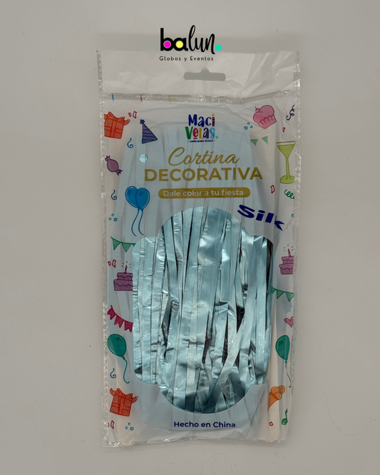 Cortina Color Azul Ártico Silk