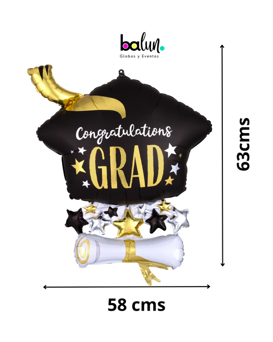 Birrete con Diploma 25" Anagram