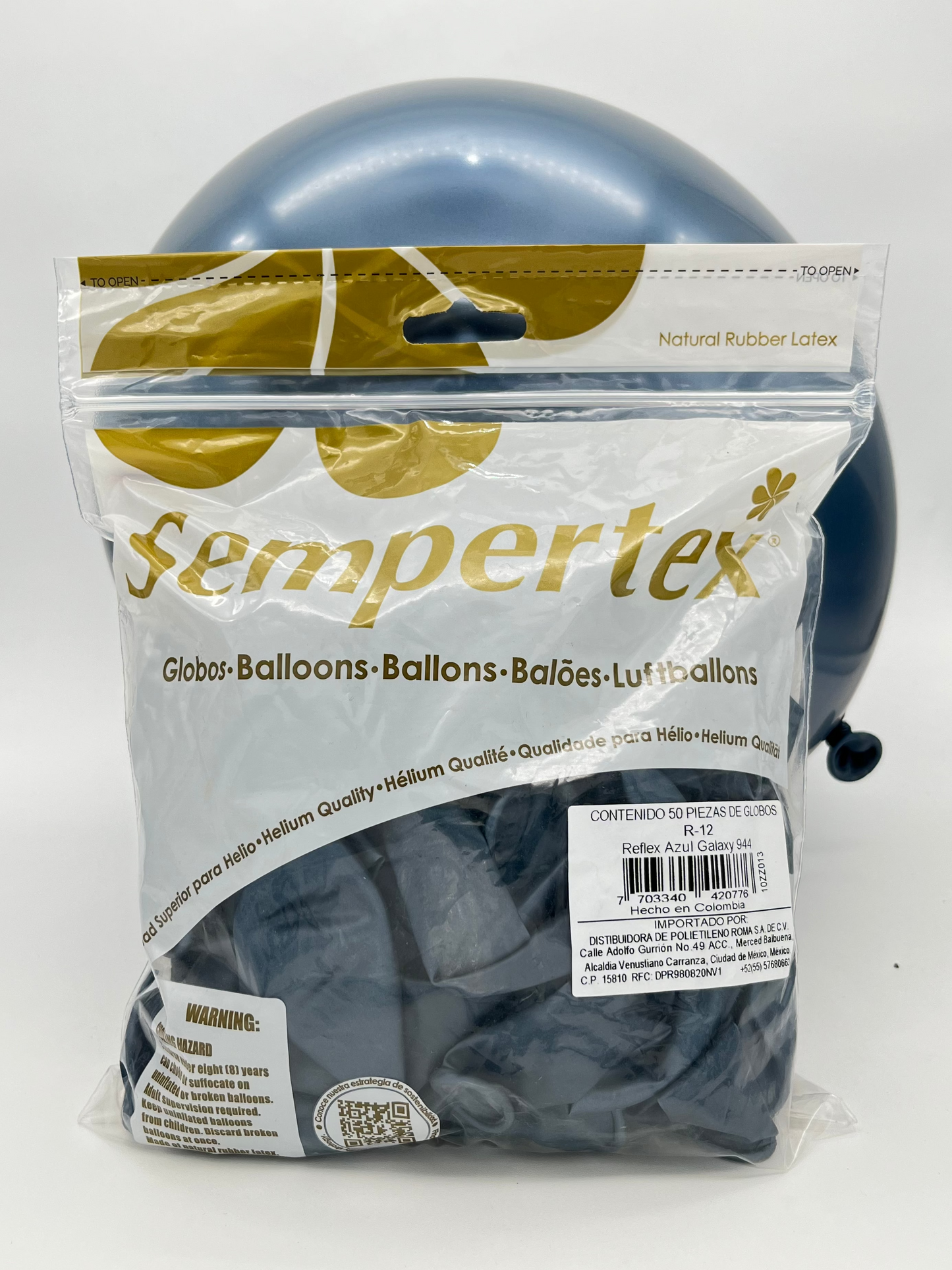 Reflex Azul Galaxy 12" (Bolsa 50pzs) Sempertex