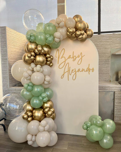 Mampara Baby Shower con Nombre Personalizado