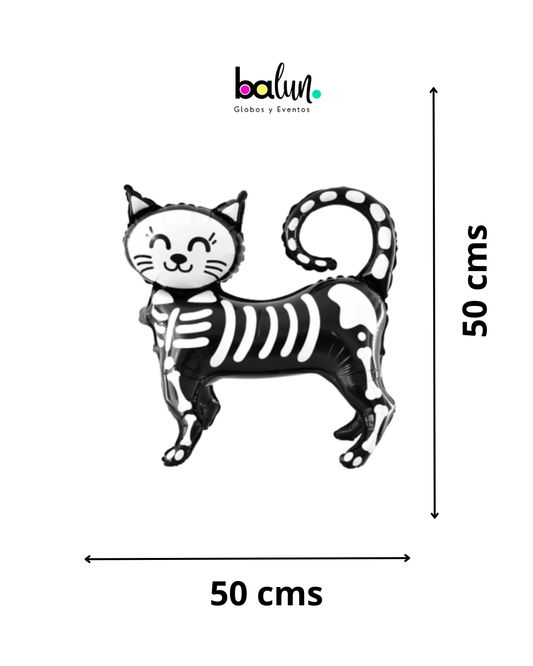 Gato Esqueleto Halloween