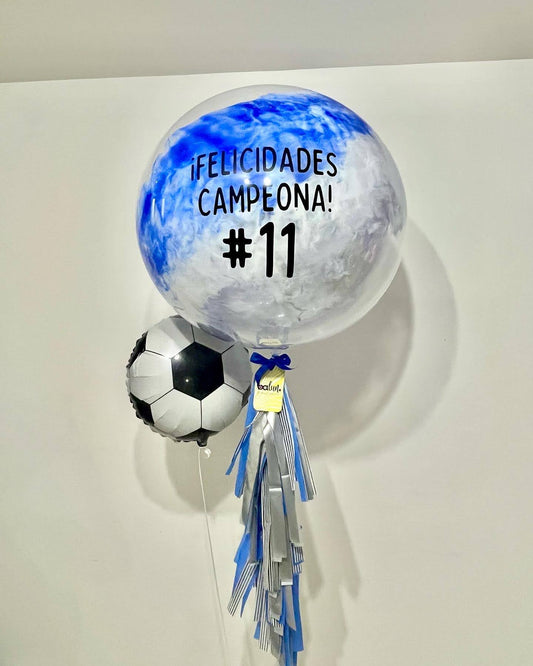 Globo Burbuja + Balón de Fútbol Soccer