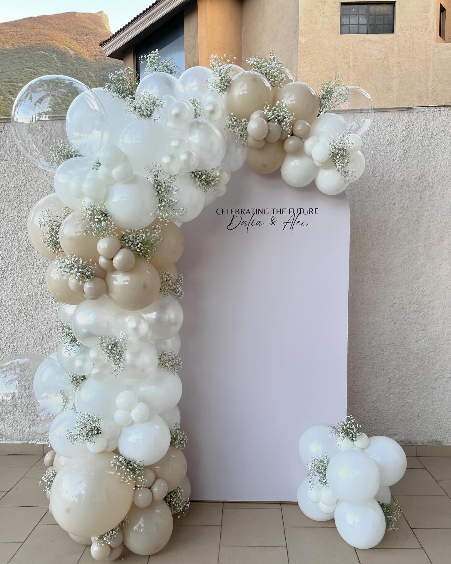 Mampara Personalizada + Flor de Nube