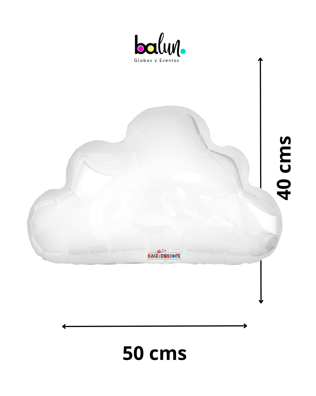 Nube Lisa Blanca 20"