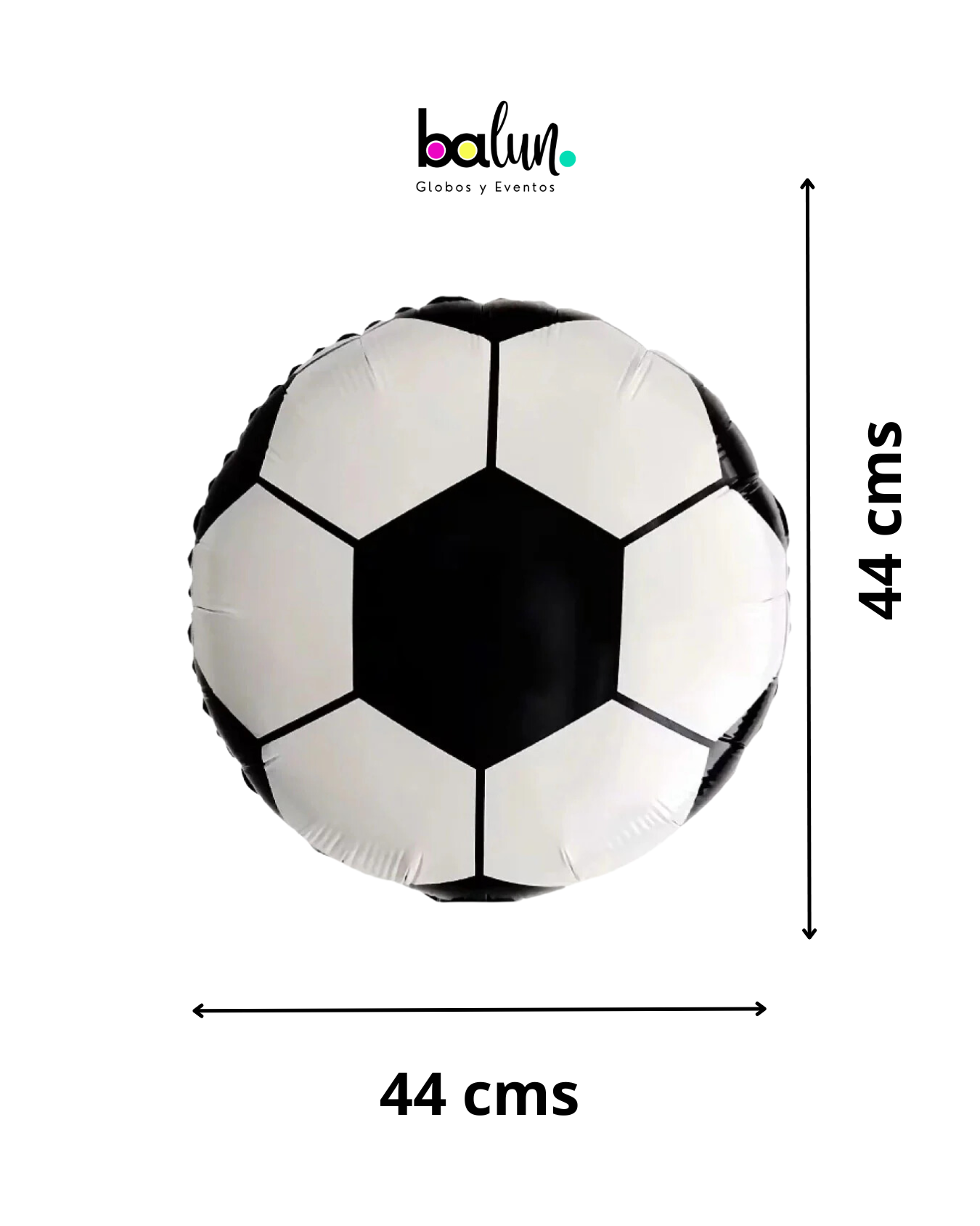 Pelota de Fútbol Soccer 18" Blanco y Negro