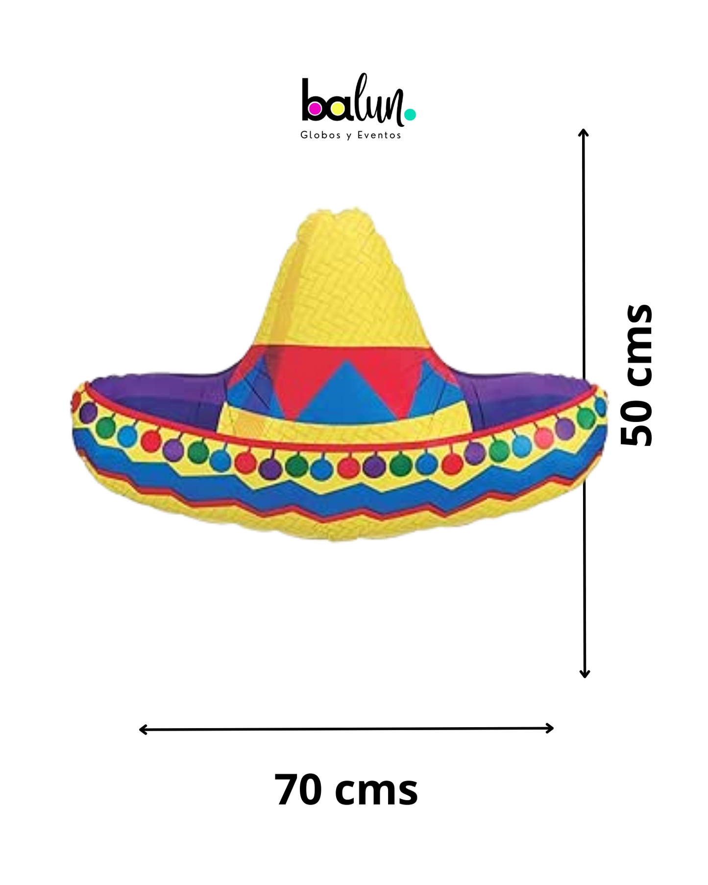 Sombrero Betallic 34"