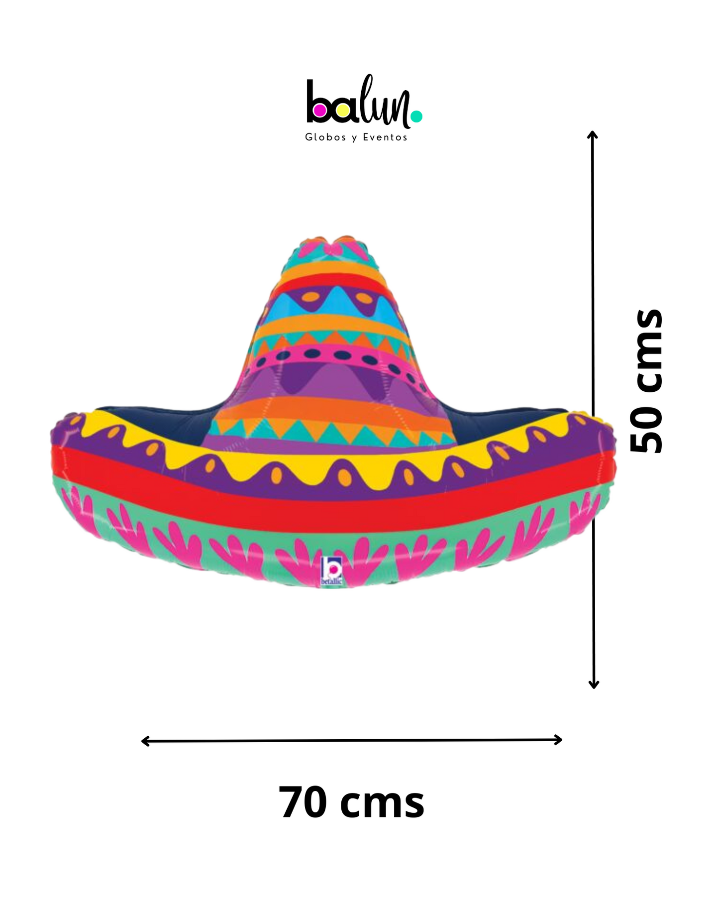 Sombrero Festivo Betallic 32"