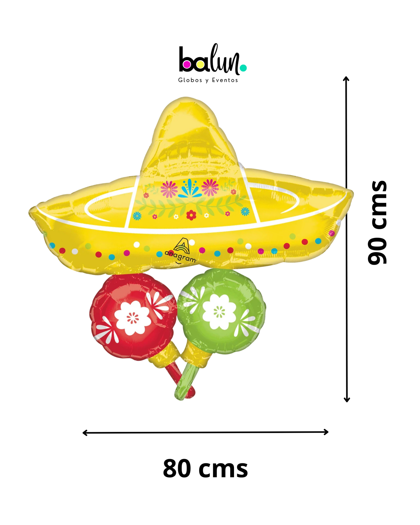 Sombrero Maracas Anagram 28"