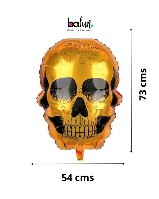 Calavera de Halloween Amarilla 28"