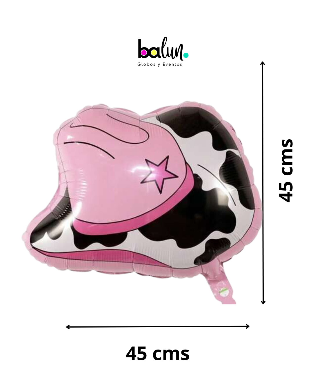 Sombrero Cowgirl Rosa 18"