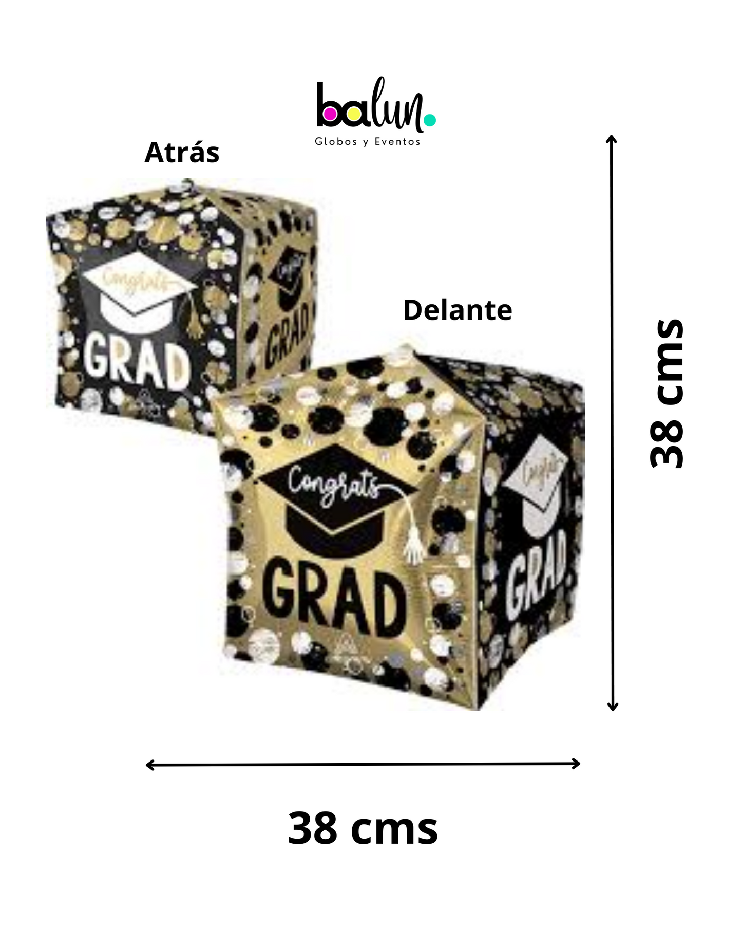 Cubez 17" Grad Circles & Dots