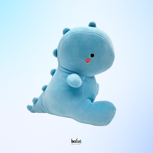 Peluche Dinosaurio Kawaii Celeste