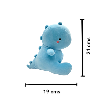 Peluche Dinosaurio Kawaii Celeste
