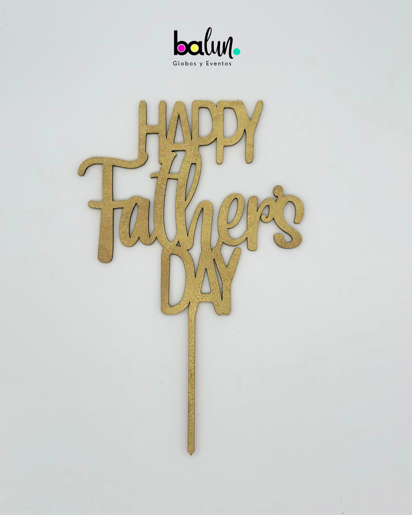 Cake Topper MDF "Happy Father's Day"