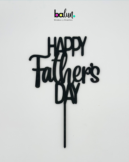 Cake Topper MDF "Happy Father's Day"