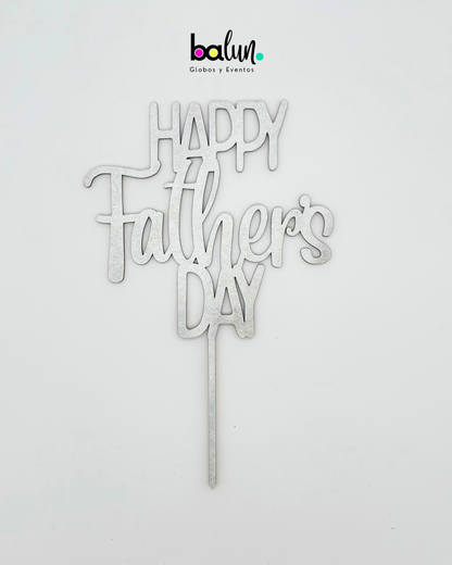 Cake Topper MDF "Happy Father's Day"
