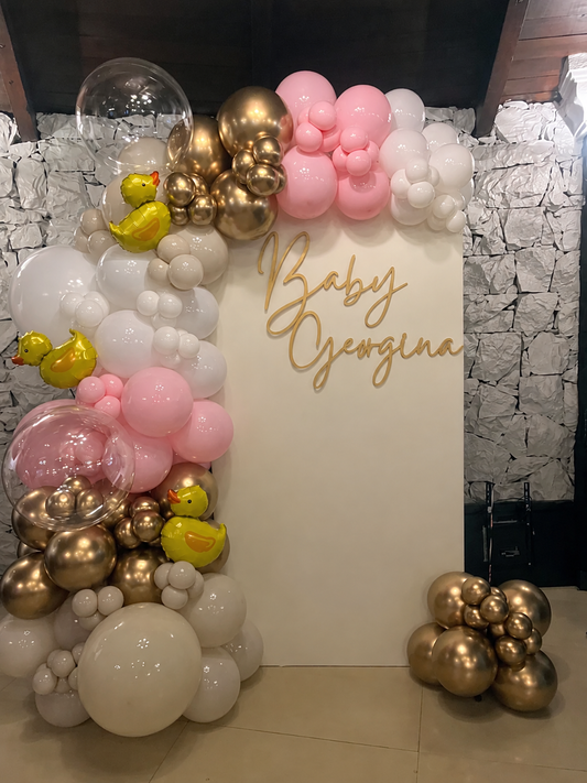 Mampara Baby Shower Patitos