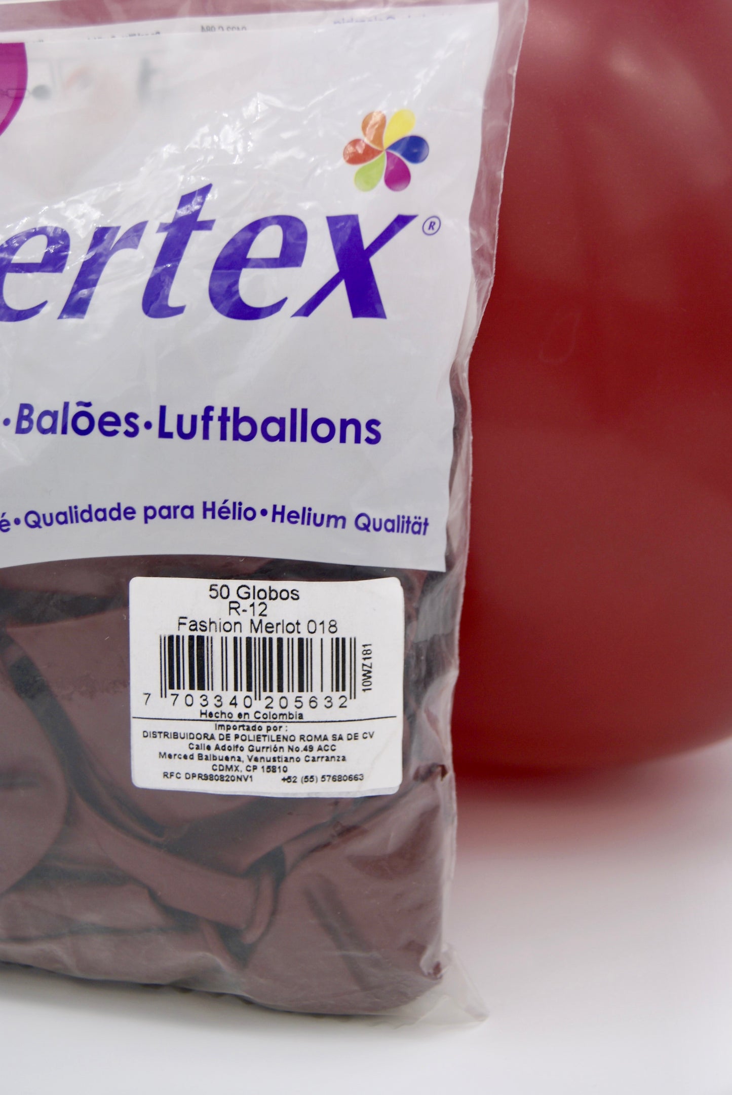 Fashion Merlot 12" (Bolsa 50pzs) Sempertex
