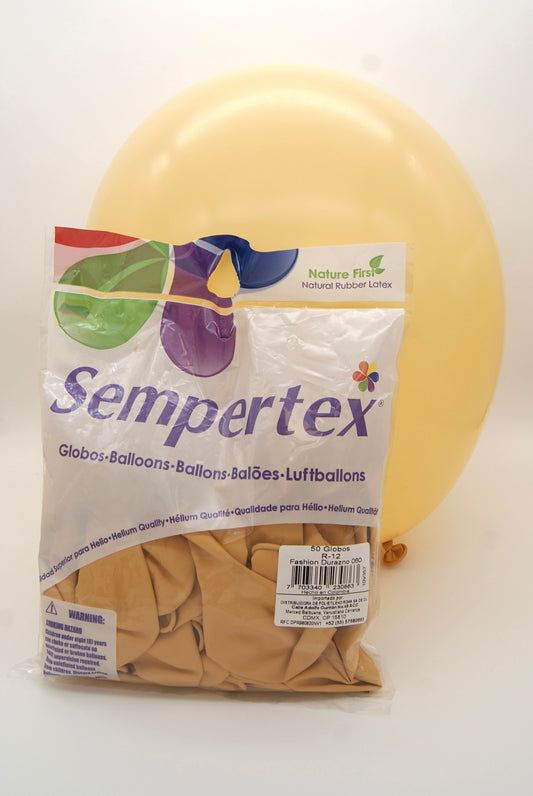 Fashion Durazno 12" (Bolsa 50pzs) Sempertex