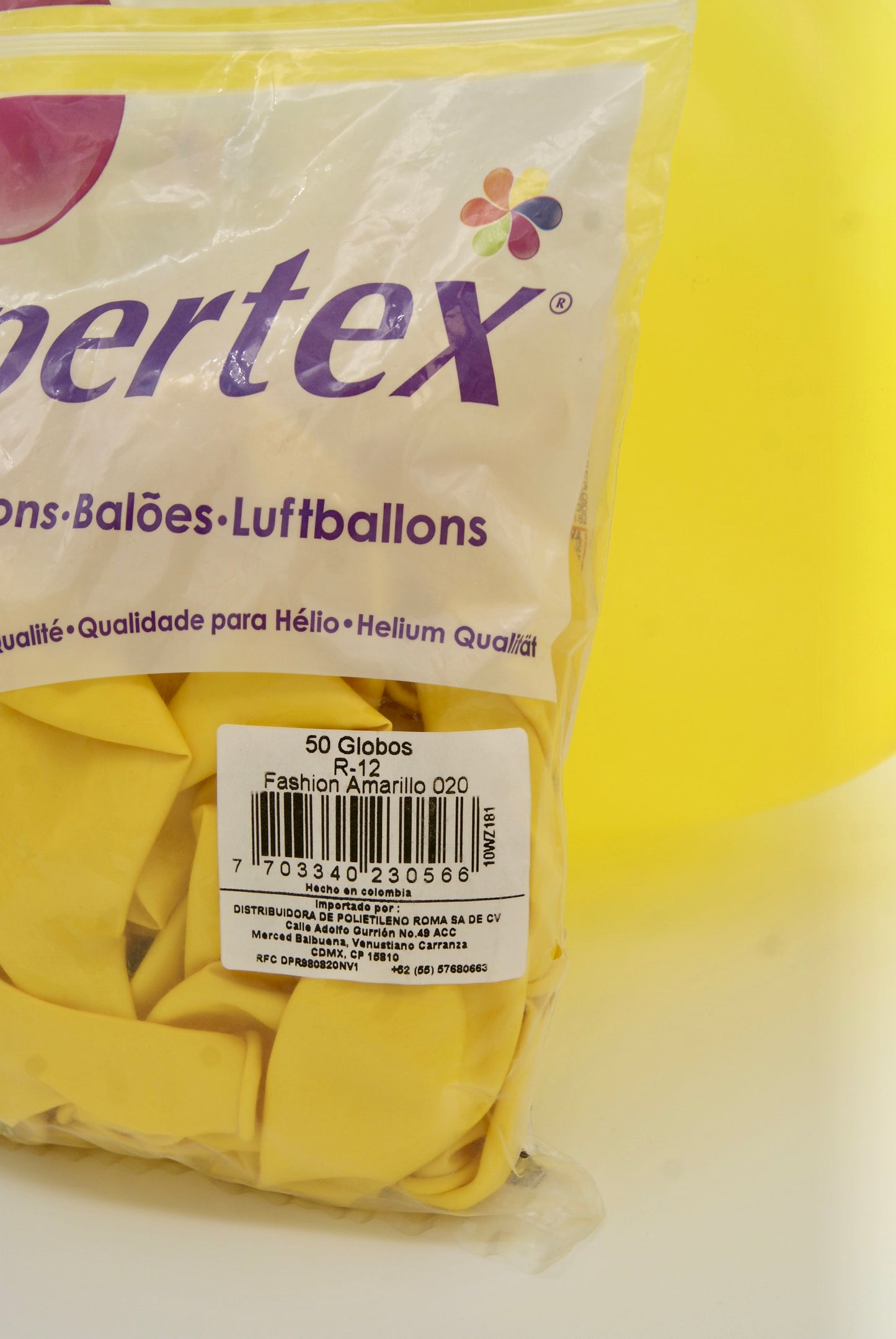 Fashion Amarillo 12" (Bolsa 50pzs) Sempertex