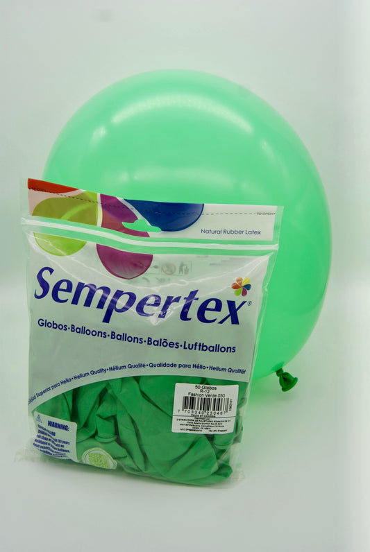 Fashion Verde 12" (Bolsa 50pzs) Sempertex