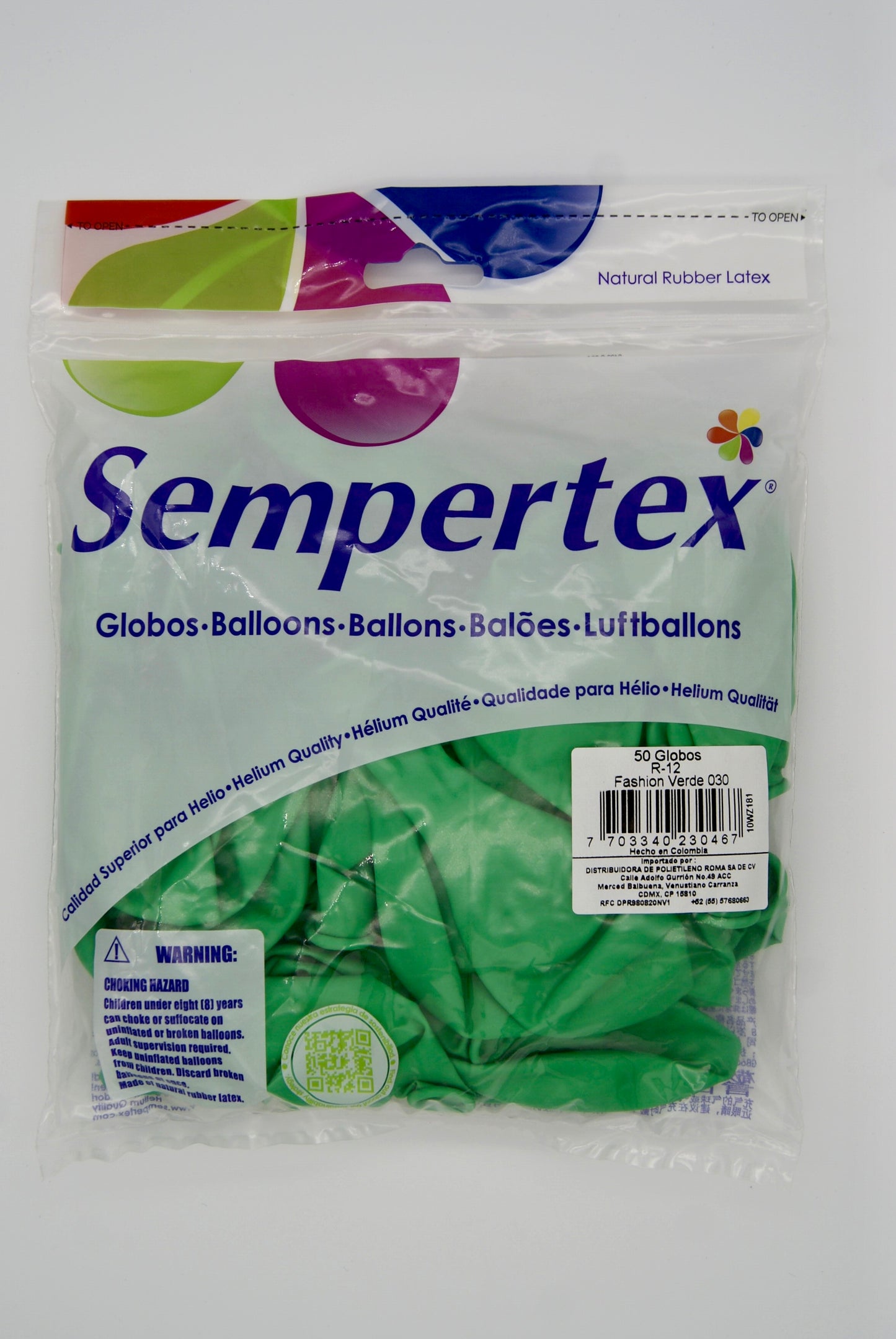 Fashion Verde 12" (Bolsa 50pzs) Sempertex