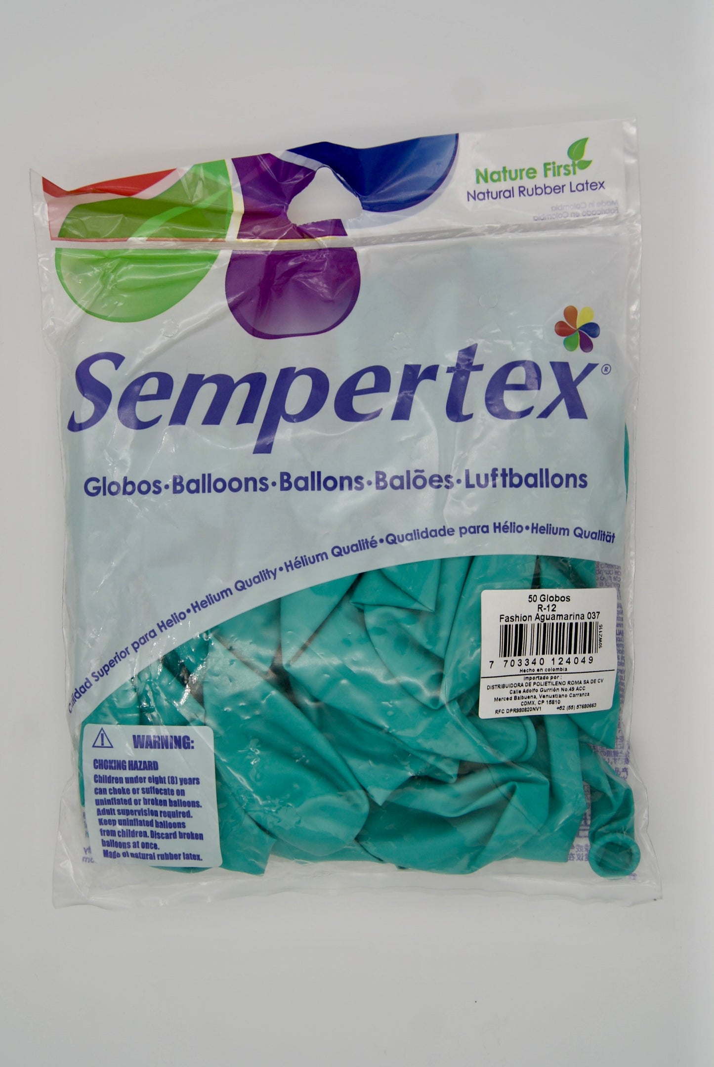 Fashion Aguamarina 12" (Bolsa 50pzs) Sempertex