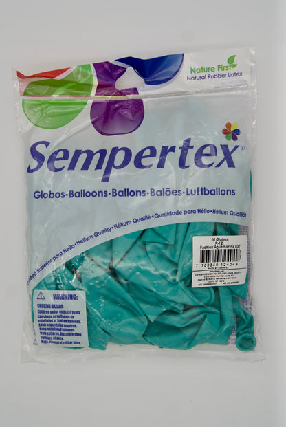 Fashion Aguamarina 12" (Bolsa 50pzs) Sempertex